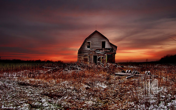 Photo-a-Day. Day 9. Storm damaged home just east of Abbotsford, 2009. It has since been razed.