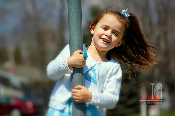 Day 47. Happy Easter. Miss Adayn in her Easter dress.