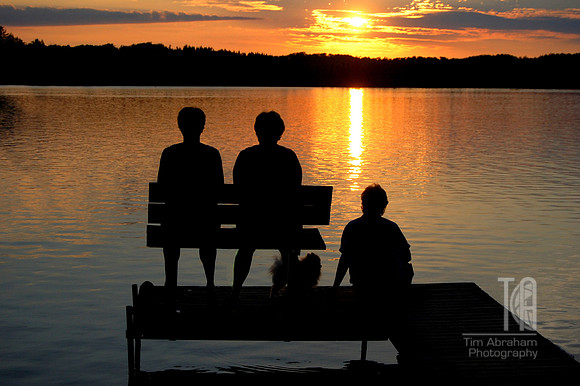 Day 122.  Sisters at the lake.