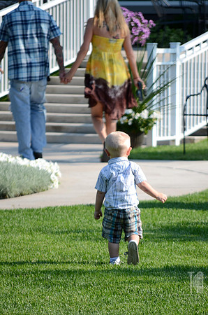 Day 177. Tegan did his best to catch up to mom and dad during their rehearsal... I'm shooting their wedding on Saturday.