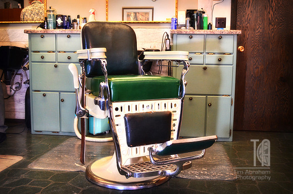 Day 191. I wonder how many first haircuts....and how many last haircuts have happened in this chair?