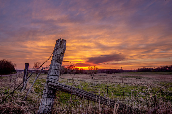 Sunset on the Farm - Tim Abraham