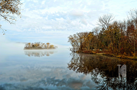 Day 234. A reflective morning on the river.